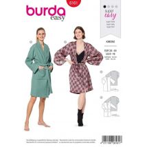 Patron burda 6161 Kimono - peignoir du 34 au 44 - Burda - Mondial Tissus