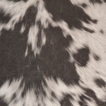 Tissu simili cuir imprimé peau de vache gris - Mondial Tissus