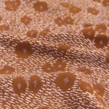 Tissu popeline de viscose Punti caramel - Eglantine et Zoé - Eglantine et Zoé - Mondial Tissus