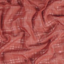 Tissu voilage effet carreaux terra grande largeur - Linder - Mondial Tissus