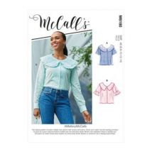 Patron McCall's 8180F5 - chemisier à col collerette femme du 44 au 52 - McCall's - Mondial Tissus