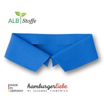 Col de Polo Bio bleu taille S - Albstoffe - Albstoffe - Mondial Tissus