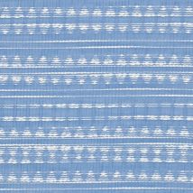 Tissu jacquard ethnique bleu et blanc - Mondial Tissus
