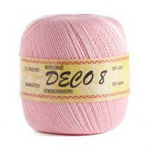 Pelote de fil à crocheter Déco8 - Rose - Mondial Tissus