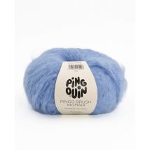 Pelote de fil à tricoter Brush mohair bleu lavande - Pingouin - Mondial Tissus