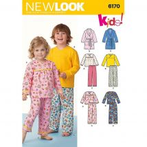 Patron New Look 6170 - vêtements de nuit enfant - Newlook - Mondial Tissus