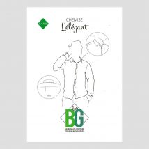 Patron L'élégant chemise homme - Les BG - BG - Mondial Tissus