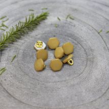Lot de 5 boutons Quartz jaune mustard 10 mm - Atelier Brunette - Atelier Brunette - Mondial Tissus