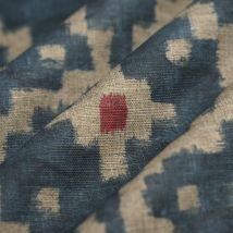 Tissu bachette Berbère bleu - MT - Mondial Tissus