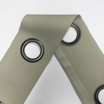 Décoband oeillet 40 nickel mat / lin - Mondial Tissus