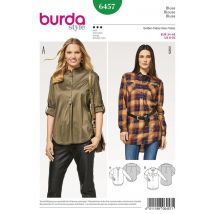 Patron Burda 6457 Chemisier femme du 34 au 46 - Mondial Tissus