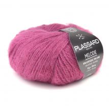 Pelote de fil à tricoter Mélodie fuchsia - Plassard