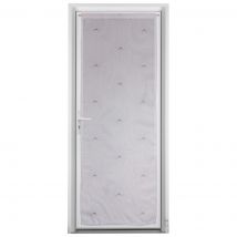 Vitrage portière brodé soleil 80x200 cm - MT - Mondial Tissus