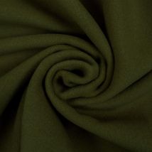 Tissu lainage manteau 40 % laine kaki - Mondial Tissus