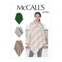 Patron Mc Call's 7846Z - Poncho Femme du 44 au 50 - McCall's - Mondial Tissus
