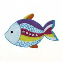Écusson thermocollant poisson arc-en-ciel - Frou Frou - Mondial Tissus