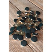 Lot de 2 boutons chic vert sapin 20 mm - Eglantine et Zoé - Mondial Tissus