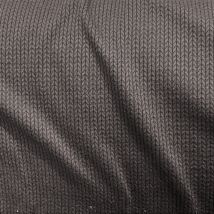 Maille jacquard coton bio stretch zigzag marron - Albstoffe - Albstoffe - Mondial Tissus