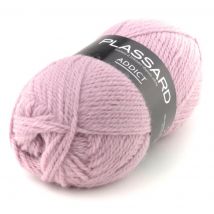 Pelote de fil à tricoter Addict rose pâle - Plassard