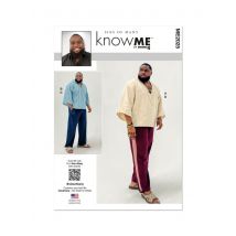 Patron Know Me ME2025AA haut,sweat à capuche et pantalon pour hommes 46-54 - Know Me - Mondial Tissus