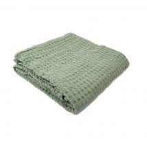 Drap de bain nid d'abeille kaki 70x140cm - MT - Mondial Tissus