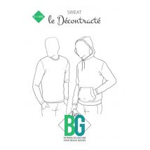 Patron Le Décontracté Sweat homme - Les BG - BG - Mondial Tissus