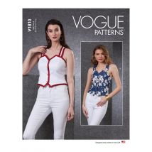Patron Vogue V1810F5 Gilet corset femme 44-52 - Vogue - Mondial Tissus