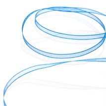 Ruban organdi 3mm - Bleu - Mondial Tissus