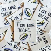 Étiquettes tissées "T'as une tache pistache" x6 - Marmaï - Marmaï - Mondial Tissus