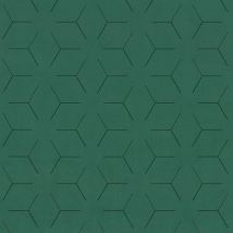 Tissu velours traits géométrique vert