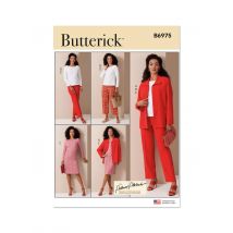 Patron Butterick B6975B5 Femme Veste poches plaquées du 36 au 44 - Butterick - Mondial Tissus