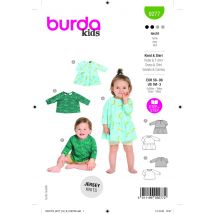 Patron burda 9277 robe@$@tee-shirt - Burda - Mondial Tissus