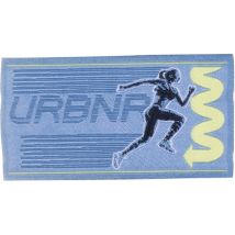 Écusson rectangle bleu fit running sport - Mondial Tissus