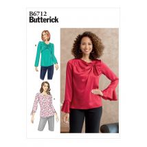 Patron Butterick 6712A5 Blouse femme - du 34 au 42 - Butterick - Mondial Tissus