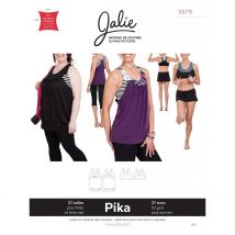 Patron Jalie 3679 Pika blouse 2 en 1 et soutien-groge de sport pour enfant et adulte - Jalie - Mondial Tissus