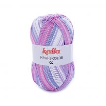 Pelote de fil à tricoter Menfis violet lilas - Katia