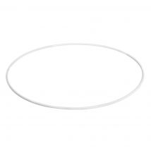 Armature abat-jour cercle diamètre 30 cm blanc - Mondial Tissus