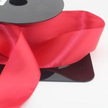Ruban satin double face 50mm rouge col264 - MT - Mondial Tissus