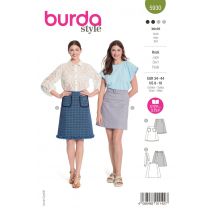 Patron Burda jupe 34-44  Réf B 5930 - Burda - Mondial Tissus