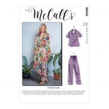 Patron McCALL's 8056F5 Ensemble nuit pyjama femme IrisMcCalls - de 44 au 52 - McCall's - Mondial Tissus