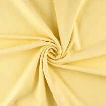 Tissu jersey coton bio jaune - Mondial Tissus