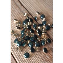 Lot de 5 boutons chic vert sapin 10 mm - Eglantine et Zoé - Mondial Tissus