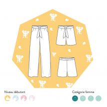 Patron Orsi short ou pantalon femme du 34 au 48 - Les Patronnes - Les Patronnes - Mondial Tissus