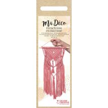 Kit macramé suspension murale rose 30 x 50cm - Graine Créative - Mondial Tissus