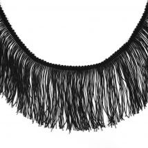 Frange charlestone noir 100 mm - MT - Mondial Tissus