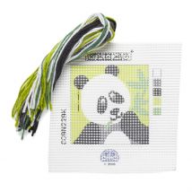 Kit canevas gros trous Panda - DMC - Mondial Tissus
