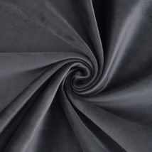 Tissu velours thermique Murano gris anthracite - Mondial Tissus
