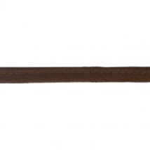 Passepoil lin 10mm marron foncé - Mondial Tissus