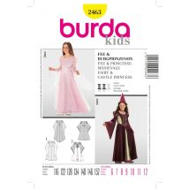 Patron burda 2463 historique fée, princesse médiévale - Burda - Mondial Tissus