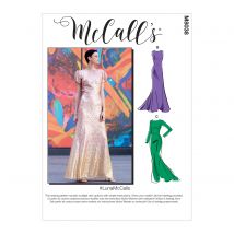 Patron McCALL's 8038RR Robe femme sirène LunaMcCalls  - du 46 au 52 - McCall's - Mondial Tissus